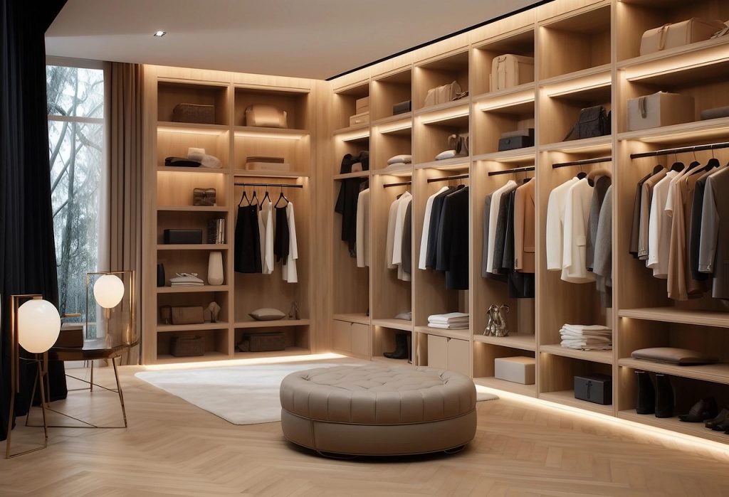 Custom Closet - Large Walk In Warm Tones