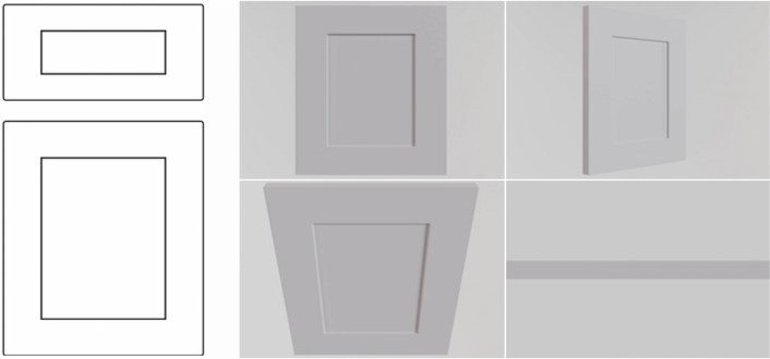 Shaker 2 inch Custom Closet - Shaker 2 inch Profile