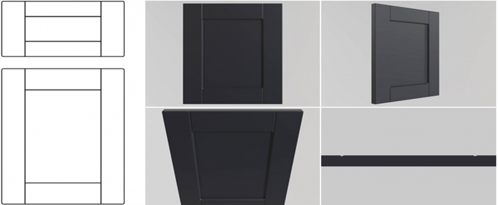 Shaker Lined Custom Closet - Shaker Lined Profile