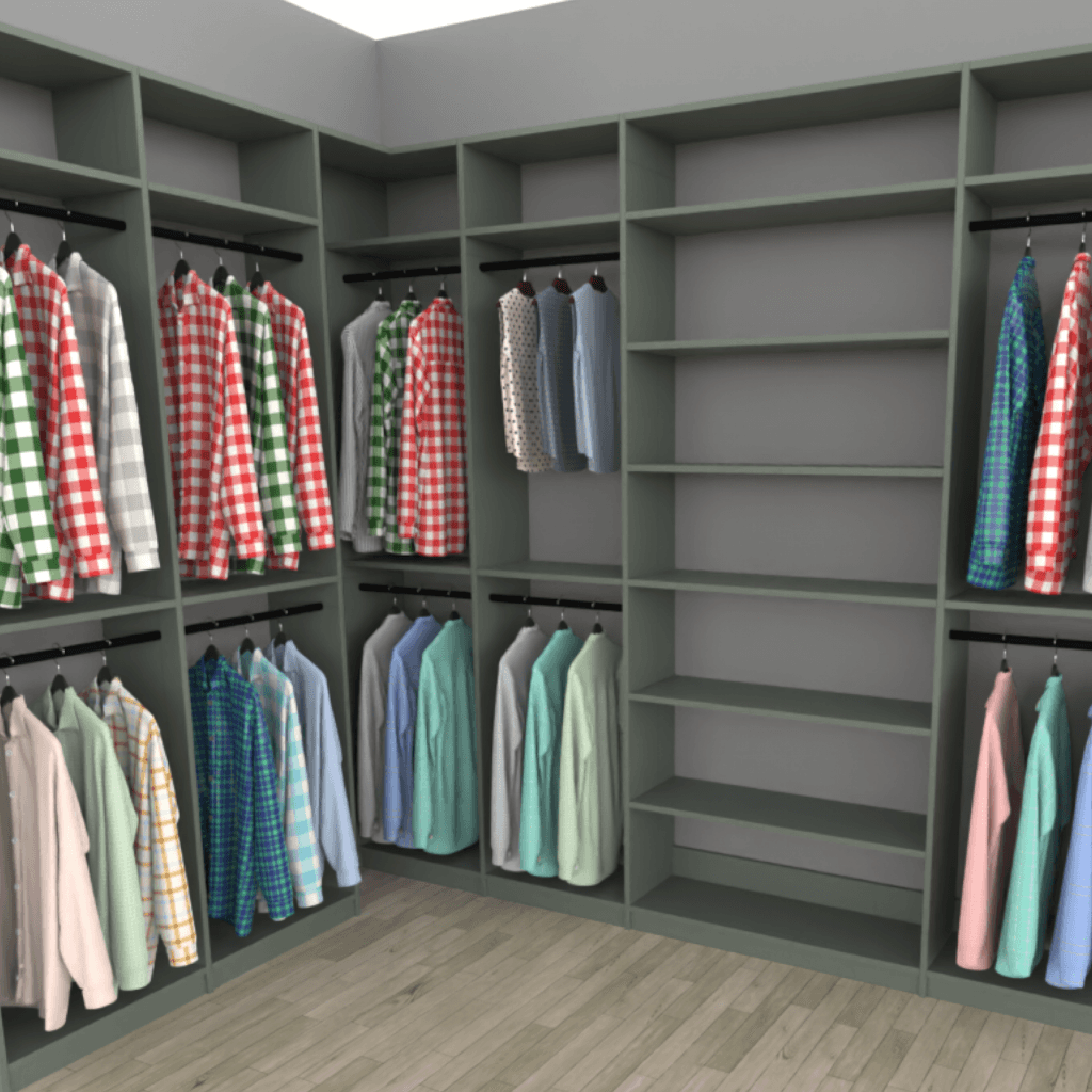 Crafty Closets Design Double Hang Example Crafty Closets Design Double Hang Example