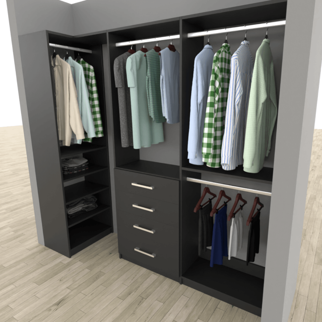 Crafty Closets Reach-In Closet Design