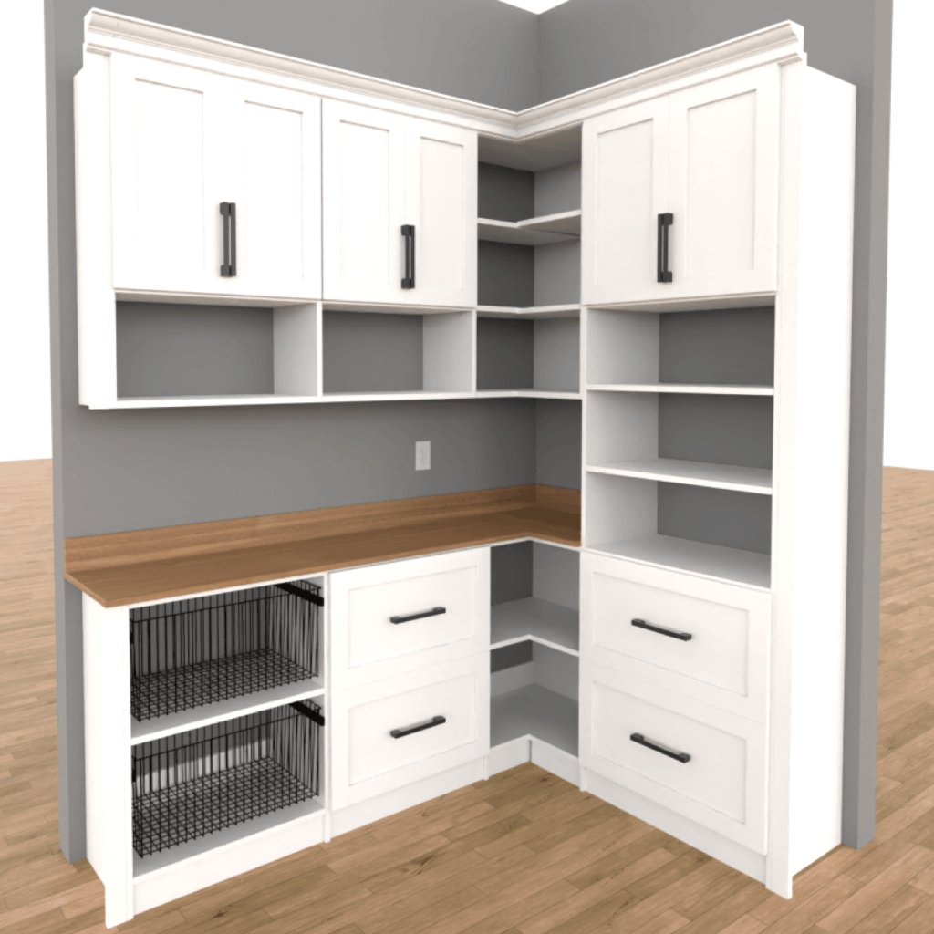 Pantry 3D Design Crafty Closets - Premium