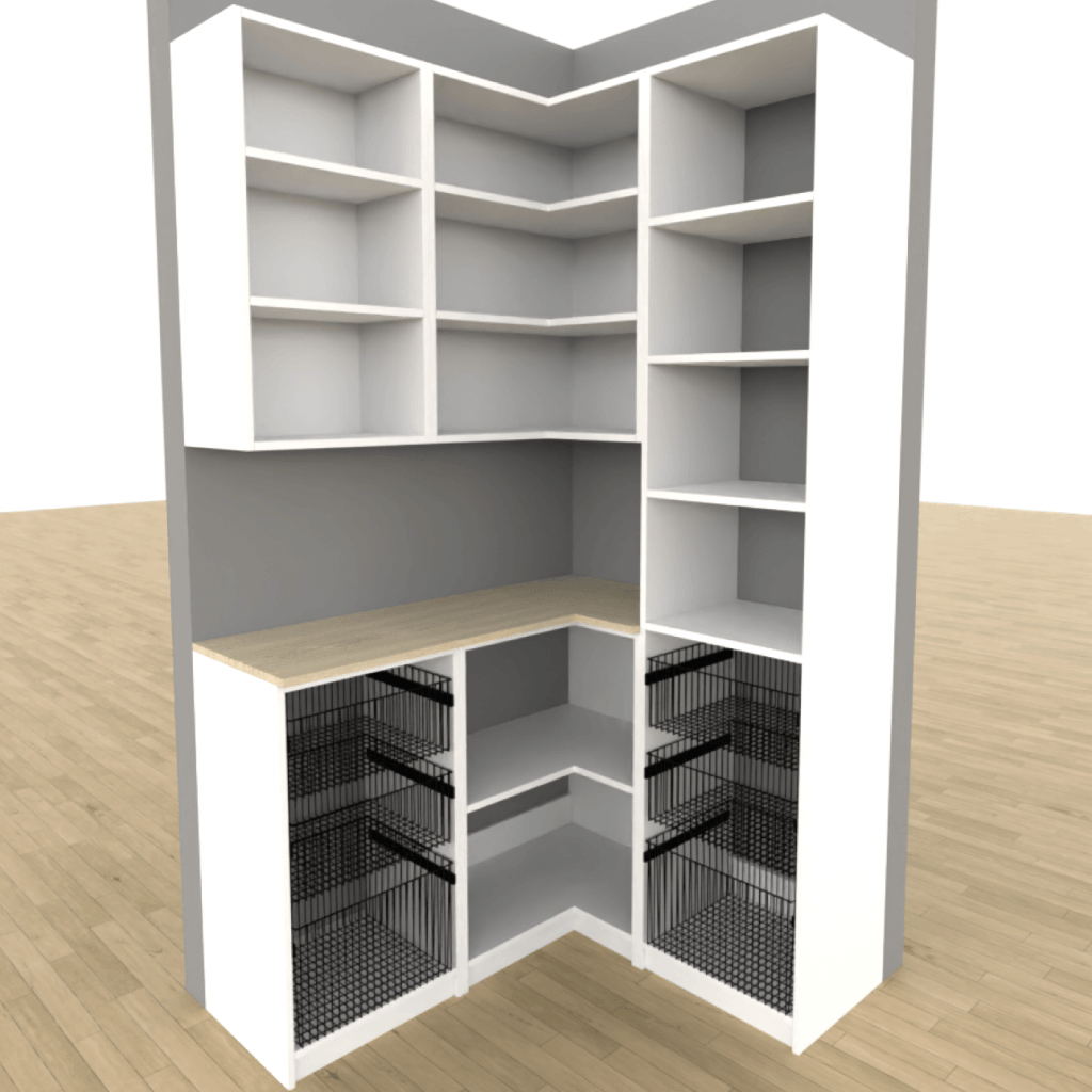 Pantry 3D Design Crafty Closets - Typical