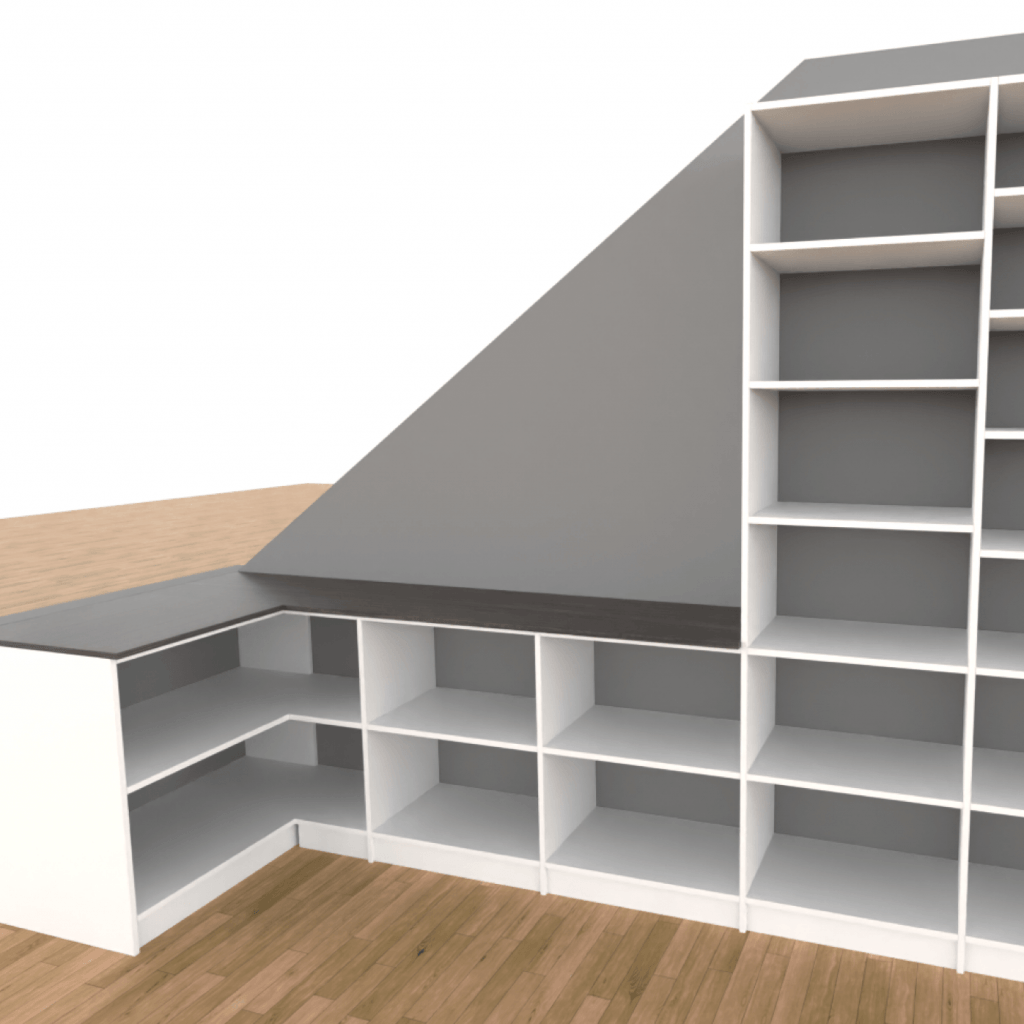 Pantry 3D Design Crafty Closets - Under Stairs