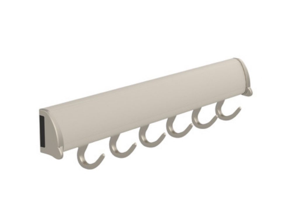 Belt rack accessory for custom closet and storage systems