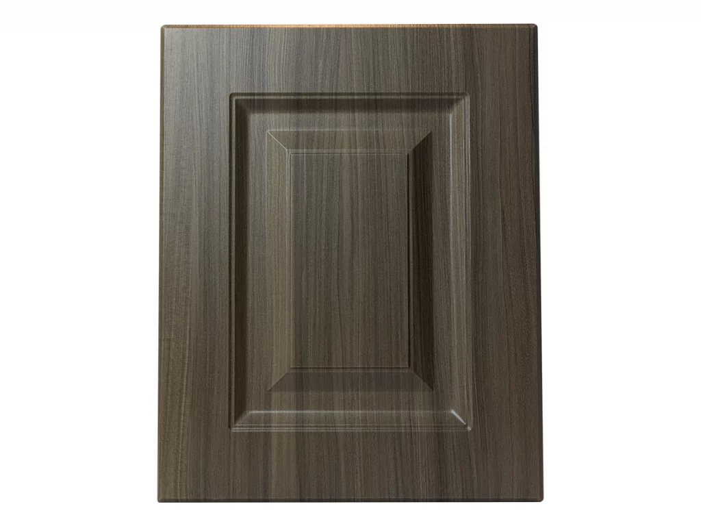 Raised panel door and drawer front style for custom storage cabinetry